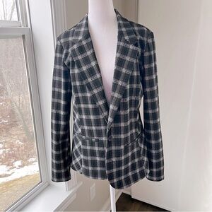 Liverpool Black and White Plaid Blazer